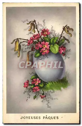 Cartes postales Joyeuses Paques Fleurs