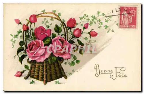 Cartes postales Bonne Fete Fleurs