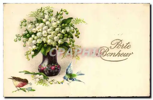 Cartes postales Porte Bonheur Fleurs