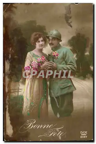 Cartes postales Bonne Fete Femme Militaria