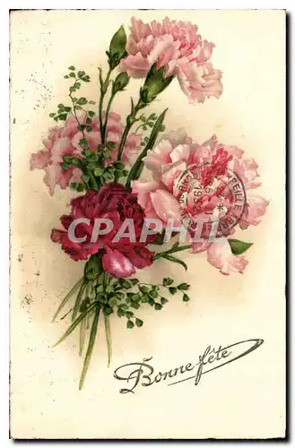 Cartes postales Bonne Fete fleurs