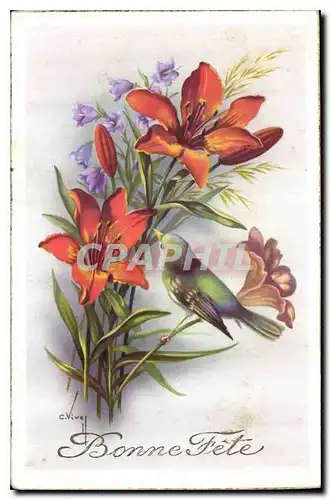 Cartes postales Bonne Fete Fleurs