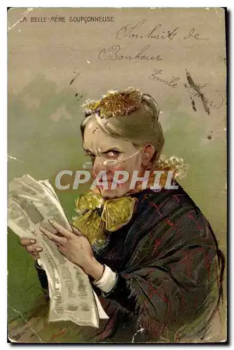 Cartes postales La Belle Mere Soupconneuse