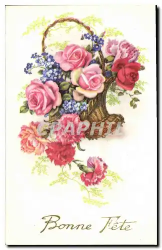 Cartes postales Bonne Fete Fleurs