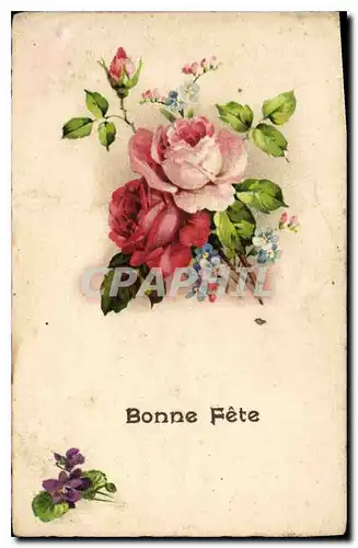 Cartes postales Bonne Fete Fleurs