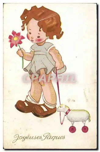 Cartes postales Joyeuses Paques Enfant
