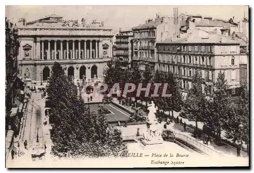 Cartes postales Marseille Place de la Bourse