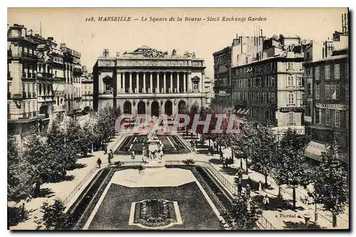 Ansichtskarte AK Marseille Le Square de la Bourse