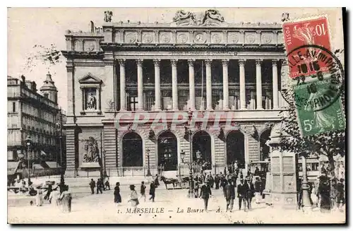 Cartes postales Marseille La Bourse