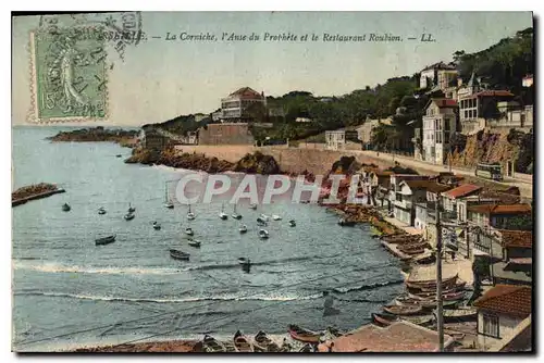 Ansichtskarte AK Marseille La Corniche l'Anse du Prophete et le Restaurant Roubion