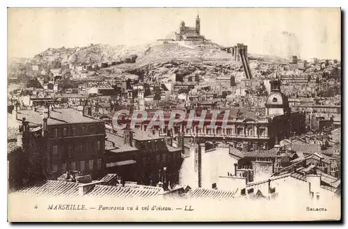 Ansichtskarte AK Marseille Panorama vu a vol d'oiseau