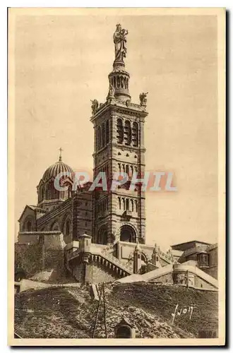 Ansichtskarte AK Marseille Bouches du Rhone Basilique Notre Dame de la Garde