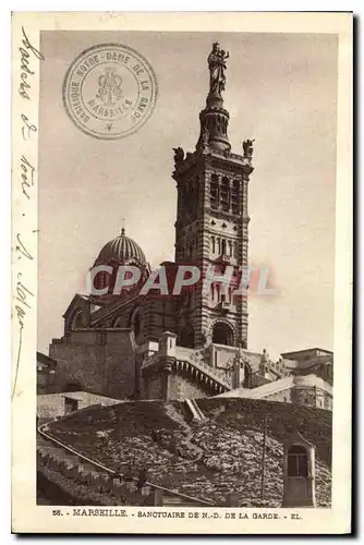 Cartes postales Marseille Sanctuaire de Notre Dame de la Garde