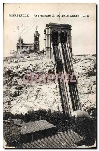 Ansichtskarte AK Marseille Ascenseurs Notre Dame de la Garde