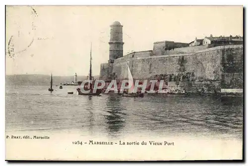 Cartes postales Marseille La Sortie du Vieux Port