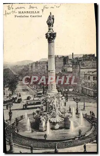 Cartes postales Marseille Fontaine Cantini