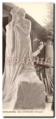 Cartes postales Douleurs Paul Gondard Statuaire