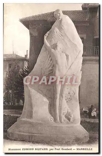 Cartes postales Monument Edmond Rostand par Paul Gondard Marseille