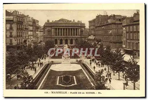 Cartes postales Marseille Place de la Bourse