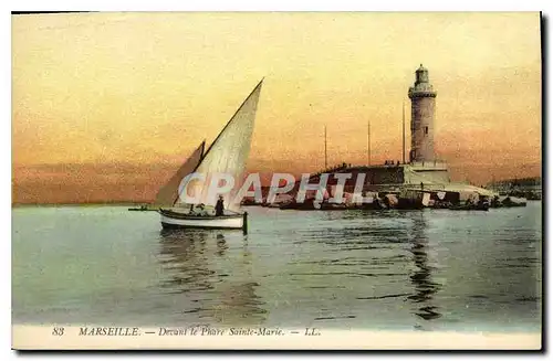 Ansichtskarte AK Marseille Devant le Phare Sainte Marie