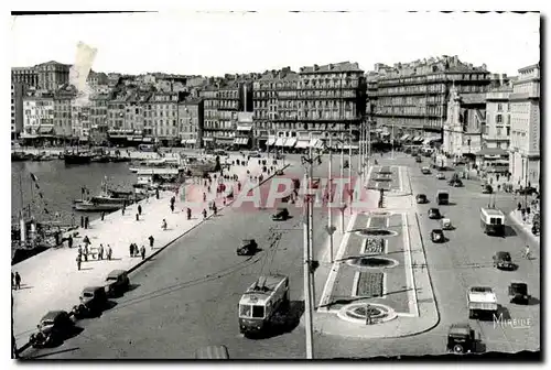 Ansichtskarte AK Marseille Bouches du Rhone le quai des Belges et la rue de la Republique