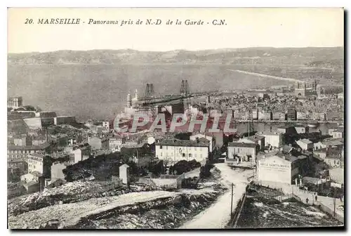 Ansichtskarte AK Marseille Panorama pris de Notre Dame de la Garde