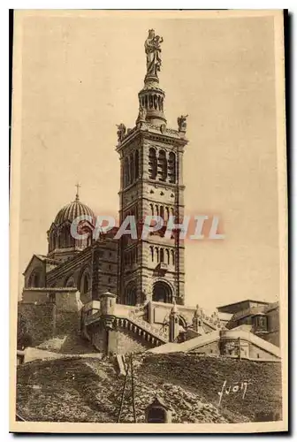 Ansichtskarte AK Marseille Bouches du Rhone Basilique Notre Dame de la Garde