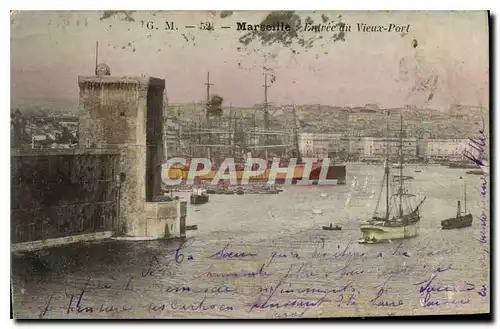 Cartes postales Marseille Entree du Vieux Port