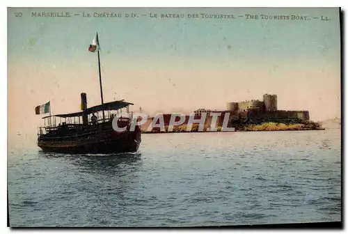 Ansichtskarte AK Marseille Le Chateau d'If Le Bateau des Touristes