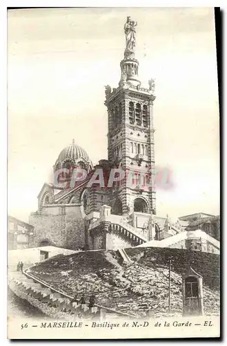 Cartes postales Marseille Basilique de Notre Dame de la Garde