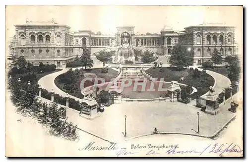 Cartes postales Marseille Palais Longchamp