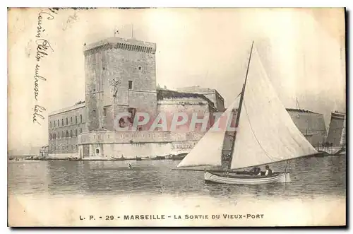 Cartes postales Marseille La Sortie du Vieux Port