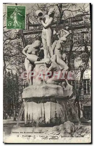 Ansichtskarte AK Marseille Cours du Chapitre Fontaine des Danaides