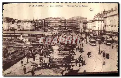 Cartes postales Marseille Le Quais des Belges Bateaux