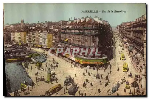 Cartes postales Marseille Rue de la Republique