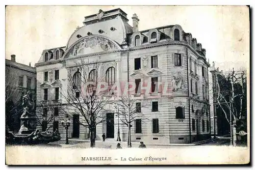 Ansichtskarte AK Marseille La Caisse d'Espargne