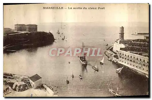 Cartes postales Marseille La Sortie du Vieux Port