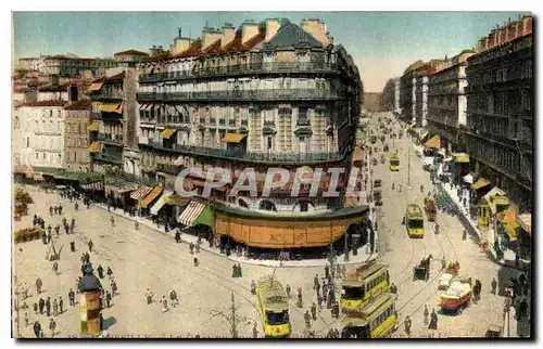 Cartes postales Marseille La Canebiere