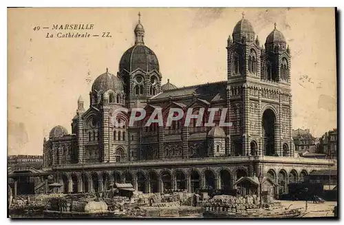 Cartes postales Marseille La Cathedrale