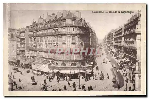 Cartes postales Marseille Rue de la Republique