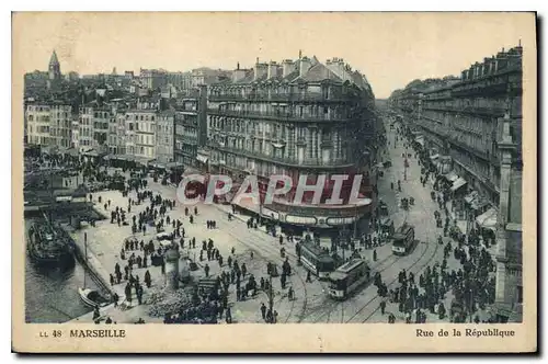 Cartes postales Marseille Rue de la Republique