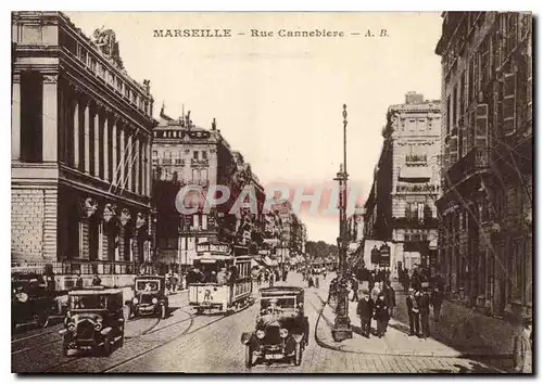 Cartes postales Marseille Rue Cannebiere