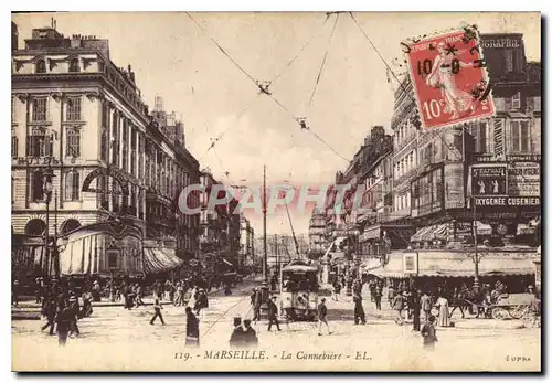 Cartes postales Marseille La Cannebiere