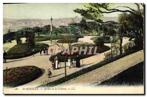 Cartes postales Marseille Jardin de la Colonne