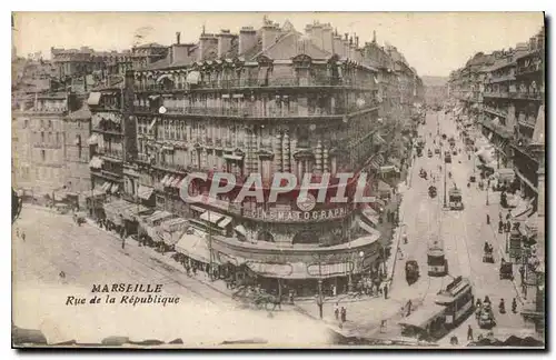 Cartes postales Marseille Rue de la Republique