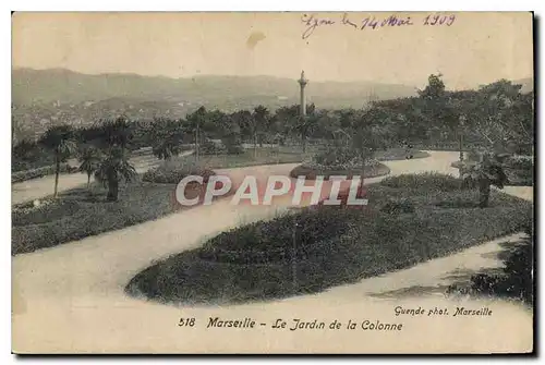 Cartes postales Marseille Le Jardin de la Colonne