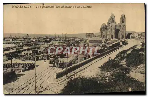 Ansichtskarte AK Marseille Vue generale des Bassins de la Joliette