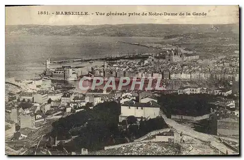 Cartes postales Marseille Vue generale prise de Notre Dame de la Garde