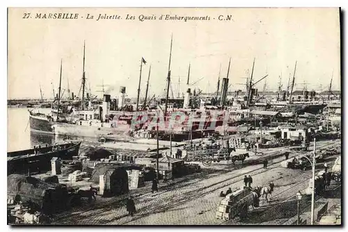 Cartes postales Marseille La Joliette Les Quais d'Embarquements