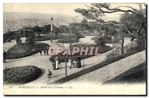 Ansichtskarte AK Marseille Jardin de la Colonne